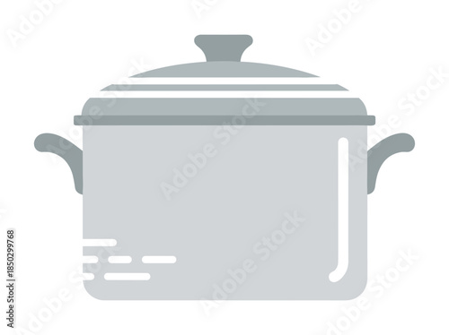Gray Pot Icon Illustration