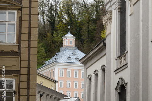 Unique buildings among the streets of Salzburg