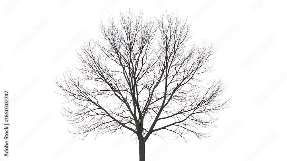Obraz premium Leafless tree in winter