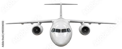 Twin-engine regional aircraft featuring a T-tail and engines mounted on the wings.