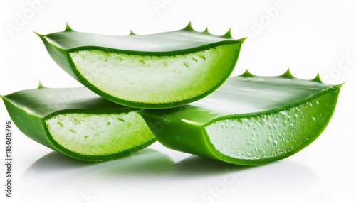 Wallpaper Mural Aloe Vera Fresh Leaf Isolated On White Background Torontodigital.ca