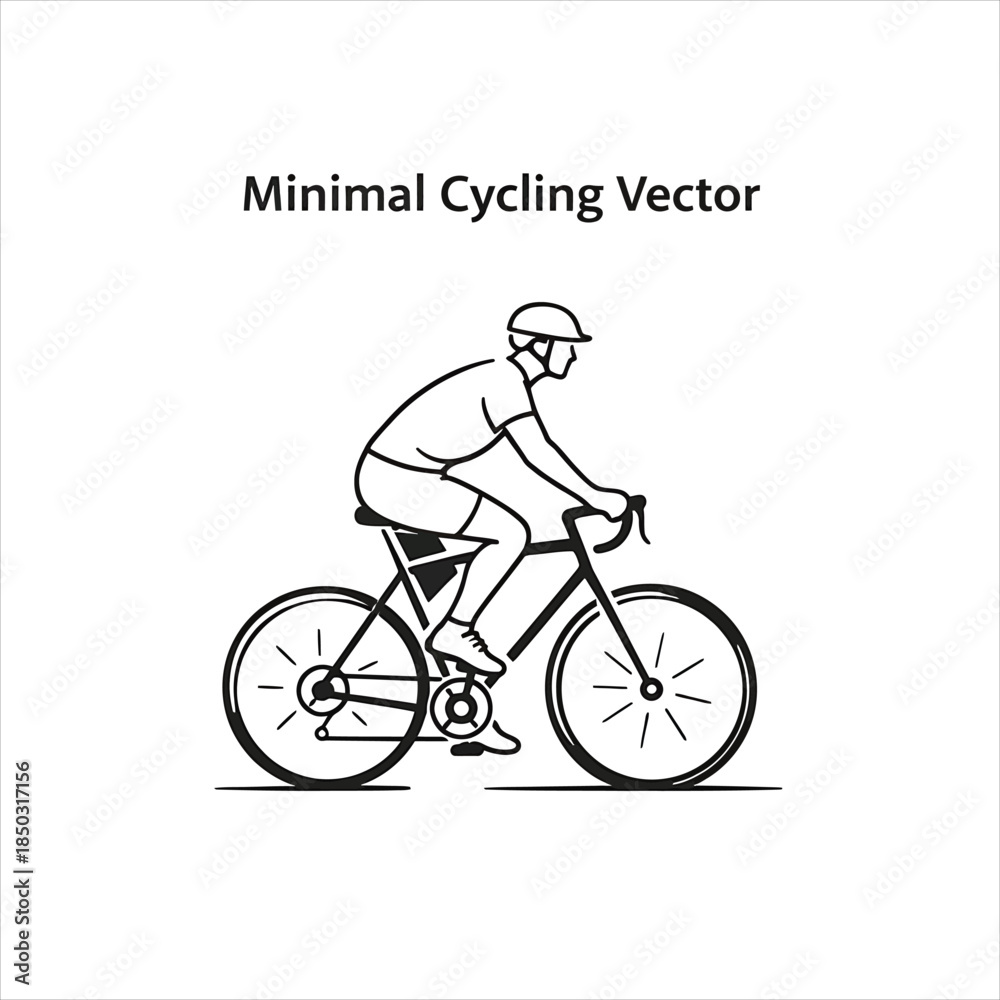 Obraz premium Modern Cycling Icon Vector Design