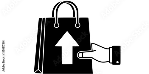 Click and Collect Mall Pickup Point Silhouette