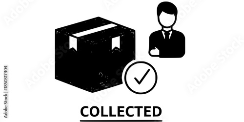 Click and Collect Mall Pickup Point Silhouette