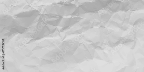 White paper background with a crumpled texture, realistic style.