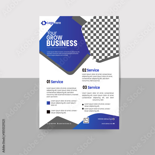 
A4 size creative Corporate business flyer Corporate template design advertising magazine poster flyer business proposal