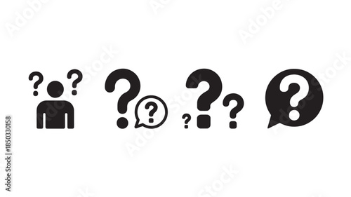 Confused Person with Question Marks with natural lighting and detailed texture for commercial background
