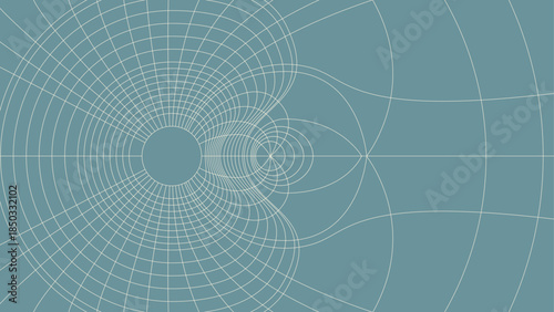 A professional abstract vector banner background featuring a technical blueprint. This engineering-inspired graphic is perfect for construction company branding, industrial web headers