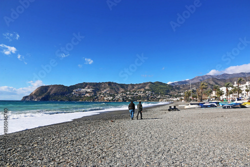 	
La Herradura beach in Andalucia, Spain	