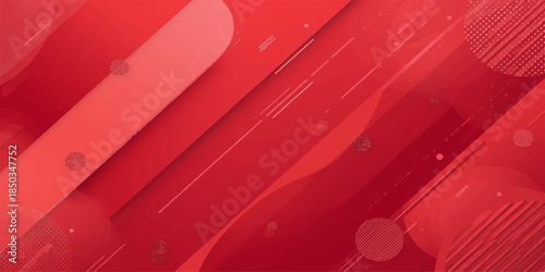 Red and white striped Christmas background with a red ribbon and heart illustration for a holiday valentine card banner design featuring a romantic vector texture and star light decoration