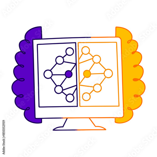 Digital Padlock with Circuit Technology Representing Cybersecurity, Data Protection and Network Safety.