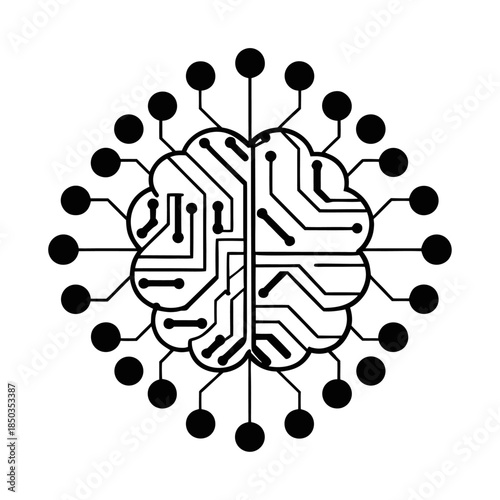 Digital Padlock with Circuit Technology Representing Cybersecurity, Data Protection and Network Safety.
