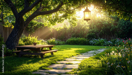 Sunlit Garden Oasis
