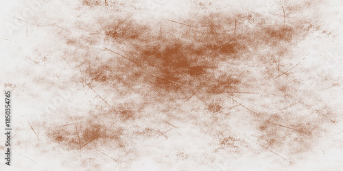 A worn vintage parchment material with a rough brown texture of fur creates an aged antique pattern on this blank retro surface