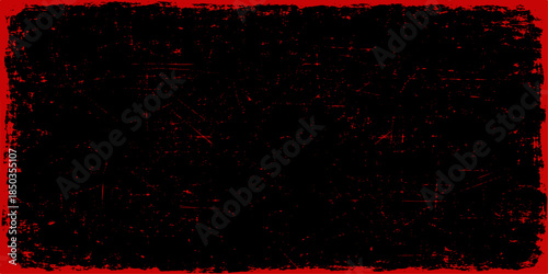 A dark grunge art wallpaper featuring a black motion pattern design and glowing red paint texture on a digital wall backdrop