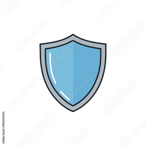 Free Download Modern Shield Icon Blue, Grey, and Black Protection Symbol - GFXLoad