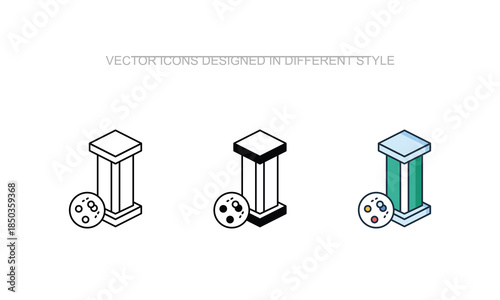 Uranium Fuel vector design in modern and trendy style icon