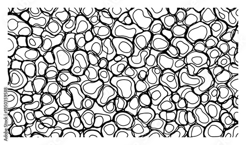 Organic cellular texture background resembling microscopic cells or round stones