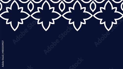 Vector. Web banner, poster, cover, splash screen, social media with place to place your text. Perforated flowers seamless patterns Papel Picado pattern on a color background. Hispanic Heritage Month.