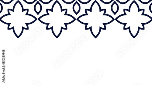 Vector. Web banner, poster, cover, splash screen, social media with place to place your text. Perforated flowers seamless patterns Papel Picado pattern on a color background. Hispanic Heritage Month.