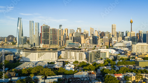 Photography Golden Hour Panoramic Cityscape of Sydney from the North