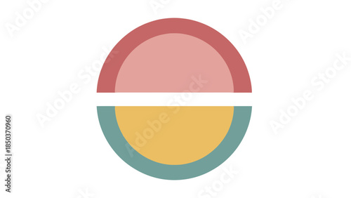 Free Download Abstract geometric shapes with rounded edges in muted colors. - GFXLoad