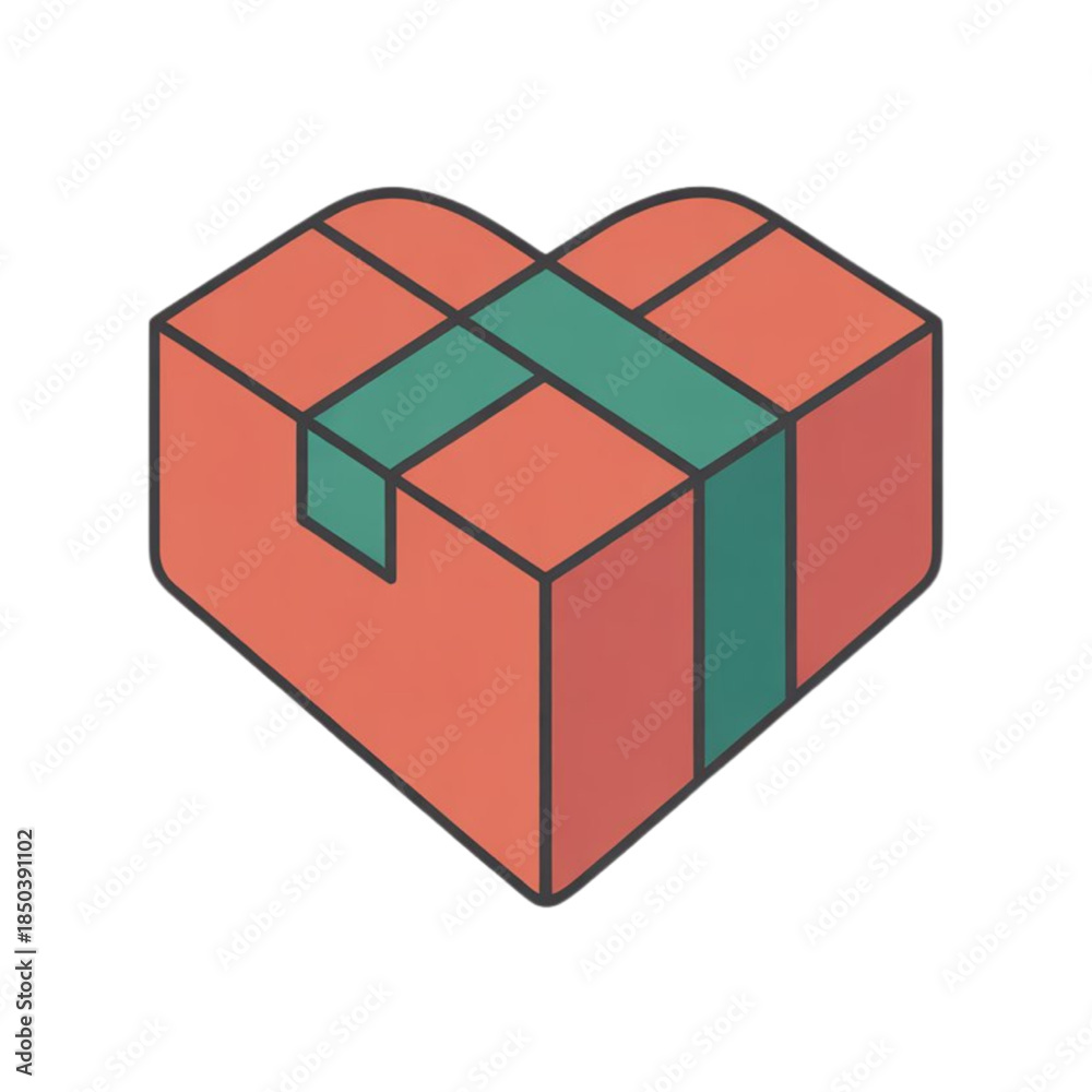 Fototapeta premium Gift box with green ribbon isolated on white background