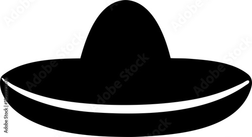 Sombrero Silhouette Mexican Hat Icon