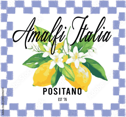 Cuadro en lienzo Amalfi lemon Limone Oranges italy Positano lemons seville lemons limone citrus E