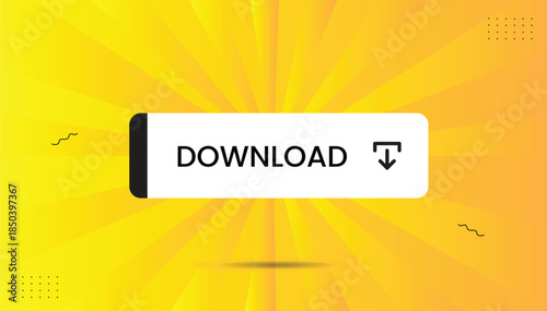 download vector illustration sticker label icon eps format banner template design with white black bold shapes orange yellow gradient background