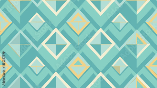 Flat seamless background with light geometric accents vector illustration