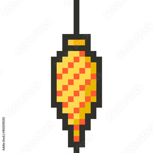 Christmas Pixel Art Icon Set with Santa Claus Snowman and Holiday Decorations