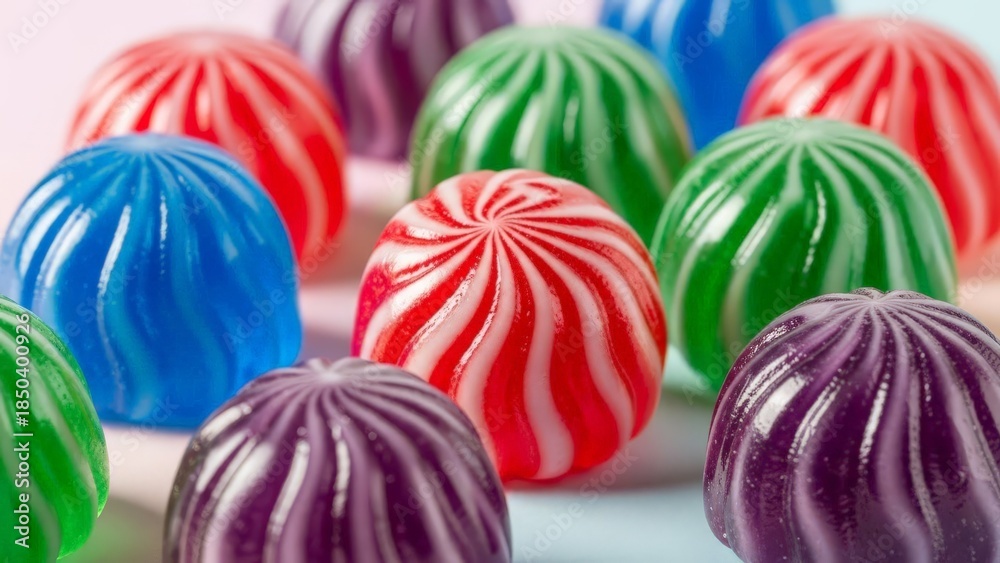 Fototapeta premium Colorful Swirled Candies
