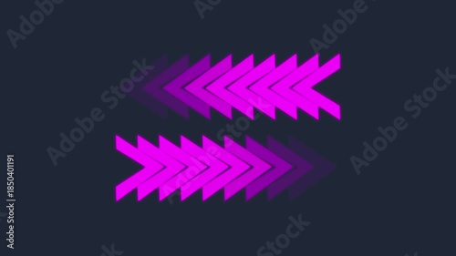 Animated Left- Right directional white arrow for the overlay. next button concept animation. loading animation.