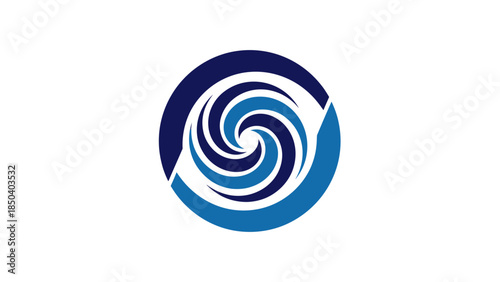 Abstract blue red spiral swirl background design illustration