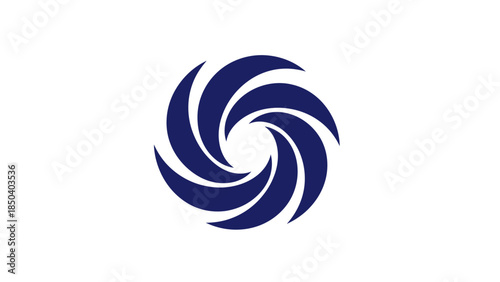 Abstract blue and white spiral swirl wave vector design background