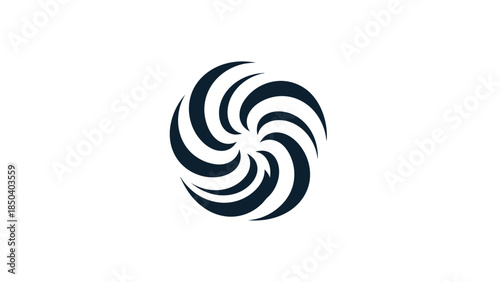 Abstract colorful spiral swirl circle background illustration