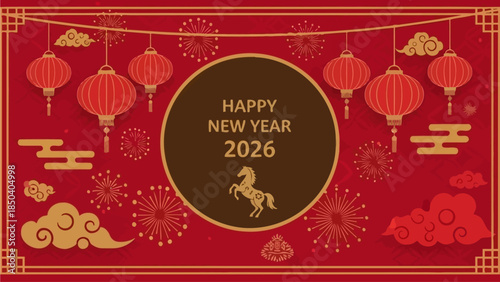 Celebrating the Year of the Horse with Traditional Lanterns and Festive Decorations