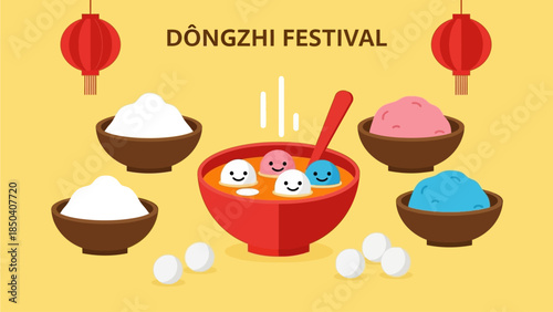 Celebrating Dongzhi Festival with Traditional Dumplings and Symbolic Ingredients