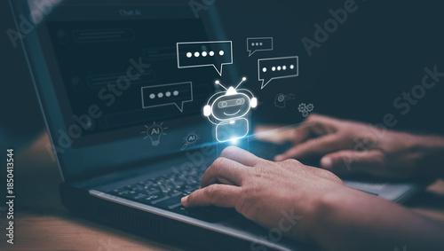 Tableau sur toile Artificial intelligence concept