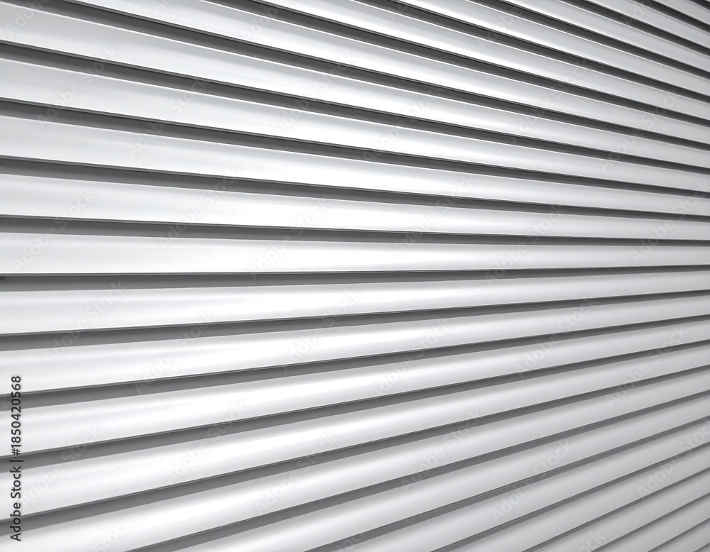 Obraz premium Parallel silver lines create a dimensional abstract texture, disappearing into the distance, capturing light and shadow