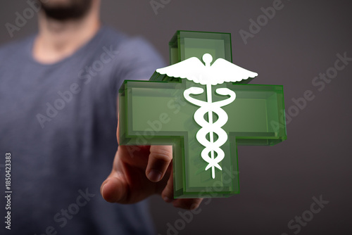 A person holds a 3D medical...