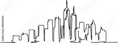 Abstract vector illustration showing a office with arrows