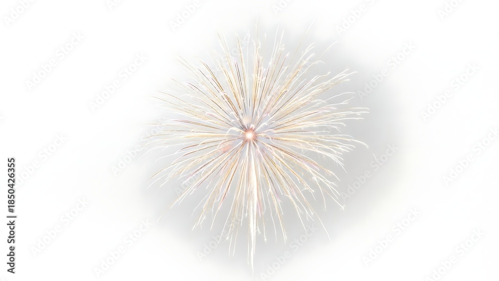 Obraz premium Close-up Macro Shot of a Dandelion Seed Head on White Background.