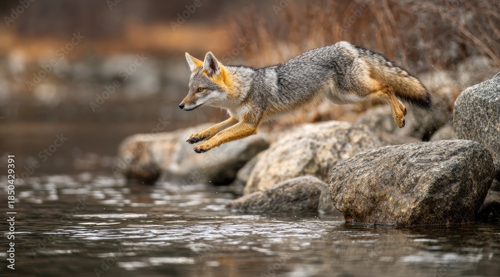Fototapeta premium wolf in the wild