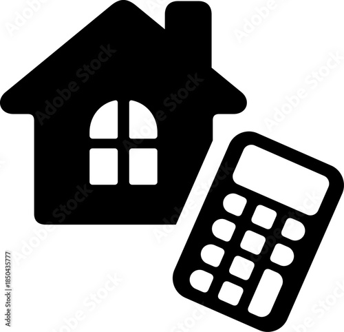 家と電卓のアイコン