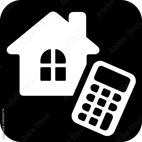 家と電卓のアイコン