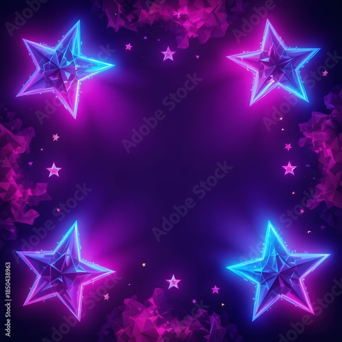  Neon Star Festival Frame