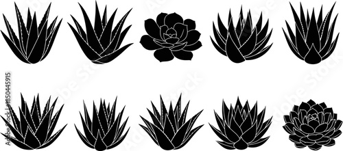 Black silhouette vector set of essential kitchen utensils and cooking equipment, including spatula, ladle, whisk, tongs, and spoons, for professional culinary and home chef use.