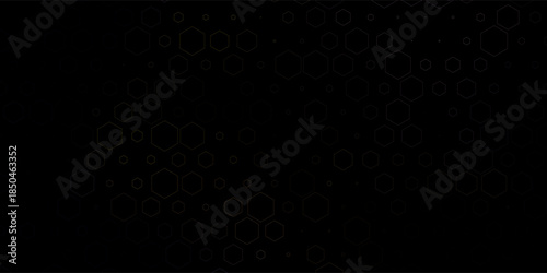 Abstract cube hexagon shape background. Vector banner design. Hexagons pattern. Geometric abstract background with simple hexagonal elements. Medical. Vector digital art banner